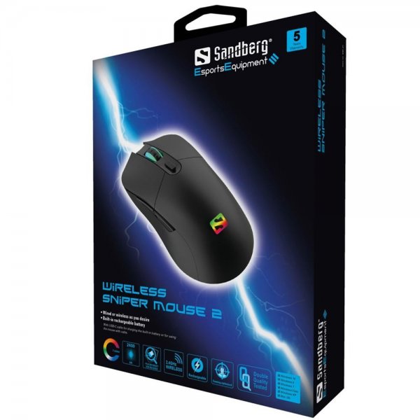 Sandberg Gaminghiiri Langaton Sniper Mouse 2