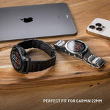 Kiinteä Garmin QuickFit 22mm Ranneke Titaani Harmaa