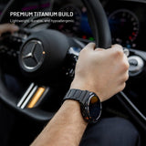 Kiinteä Garmin QuickFit 26mm ranneke Titaanihihna Musta