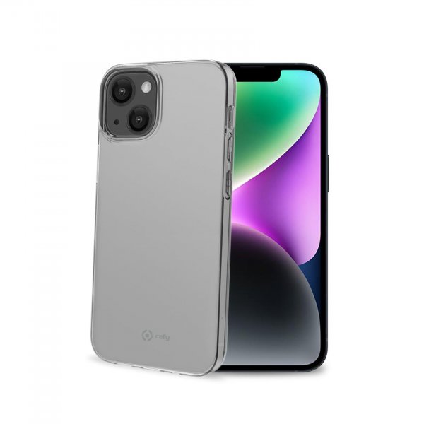 Celly iPhone 14 -kuori GELSKIN Läpinäkyvä