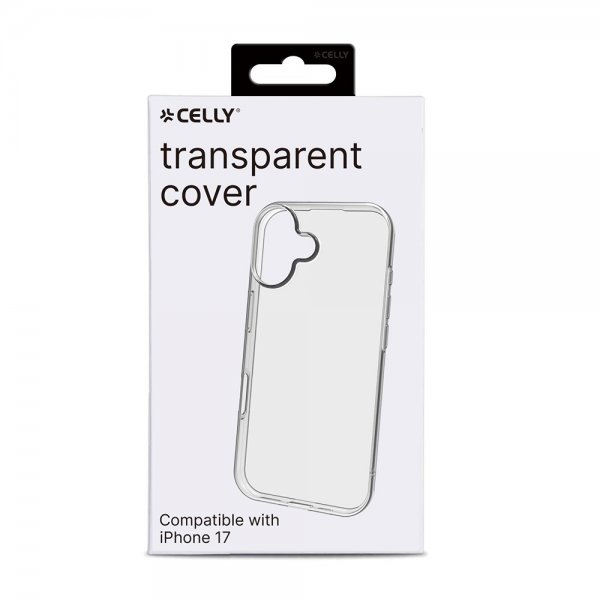 Celly iPhone 17 -kuori GELSKIN Läpinäkyvä