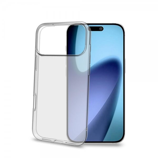 Celly iPhone 17 Pro Max -suojakuori GELSKIN Läpinäkyvä