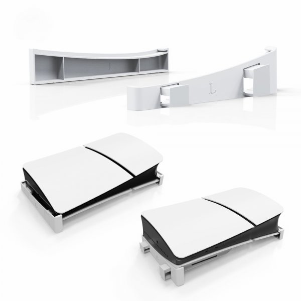 JYS PlayStation 5 Slim (Digital/Disc Edition) Teline Valkoinen