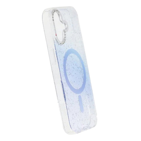 iPhone 17 Kuori Glitter Diamond MagSafe Sininen