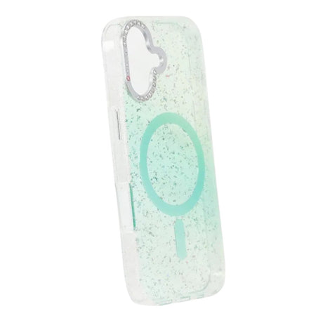 iPhone 17 Kuori Glitter Diamond MagSafe Vihreä