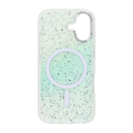 iPhone 17 Kuori Glitter Diamond MagSafe Vihreä