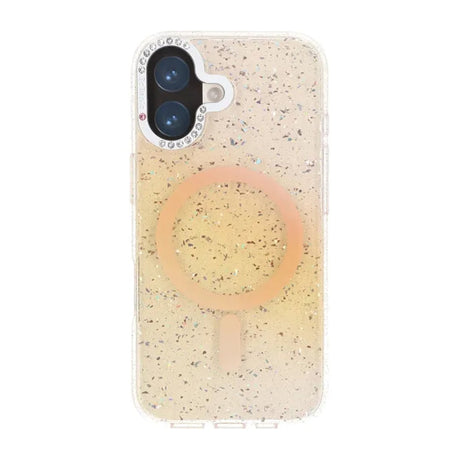 iPhone 17 Kuori Glitter Diamond MagSafe Kulta