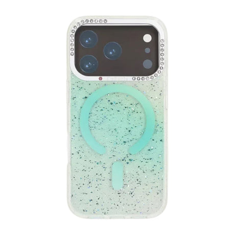 iPhone 17 Pro Kuori Glitter Diamond MagSafe Vihreä