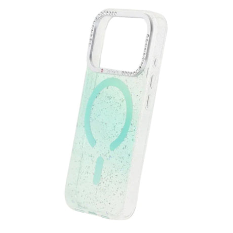 iPhone 17 Pro Kuori Glitter Diamond MagSafe Vihreä
