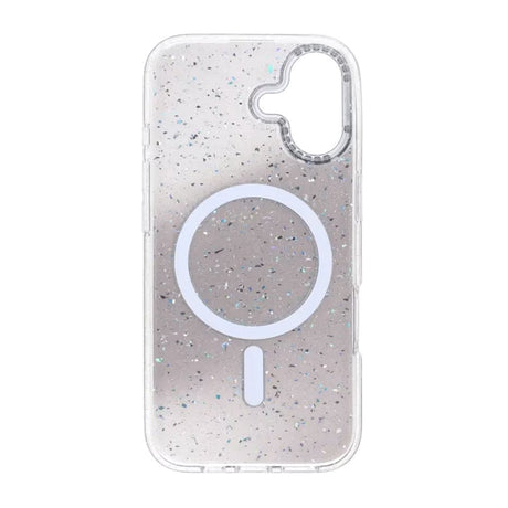 iPhone 17 Kuori Glitter Diamond MagSafe Musta