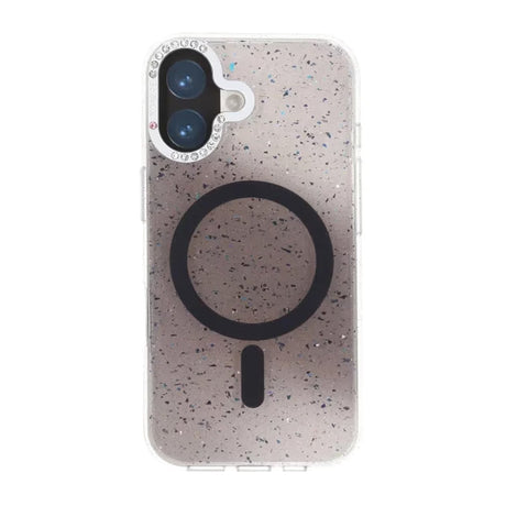 iPhone 17 Kuori Glitter Diamond MagSafe Musta