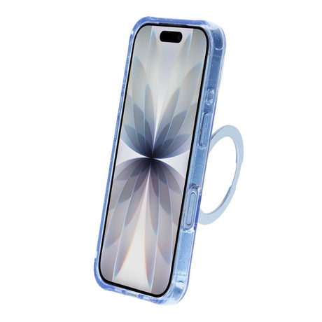 iPhone 17 Kuori Glitter Teline MagSafe Sininen
