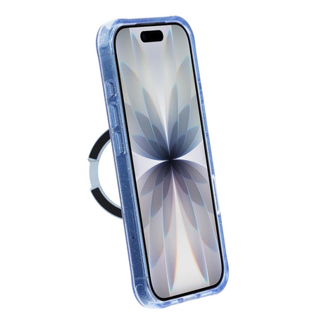 iPhone 17 Kuori Glitter Teline MagSafe Sininen