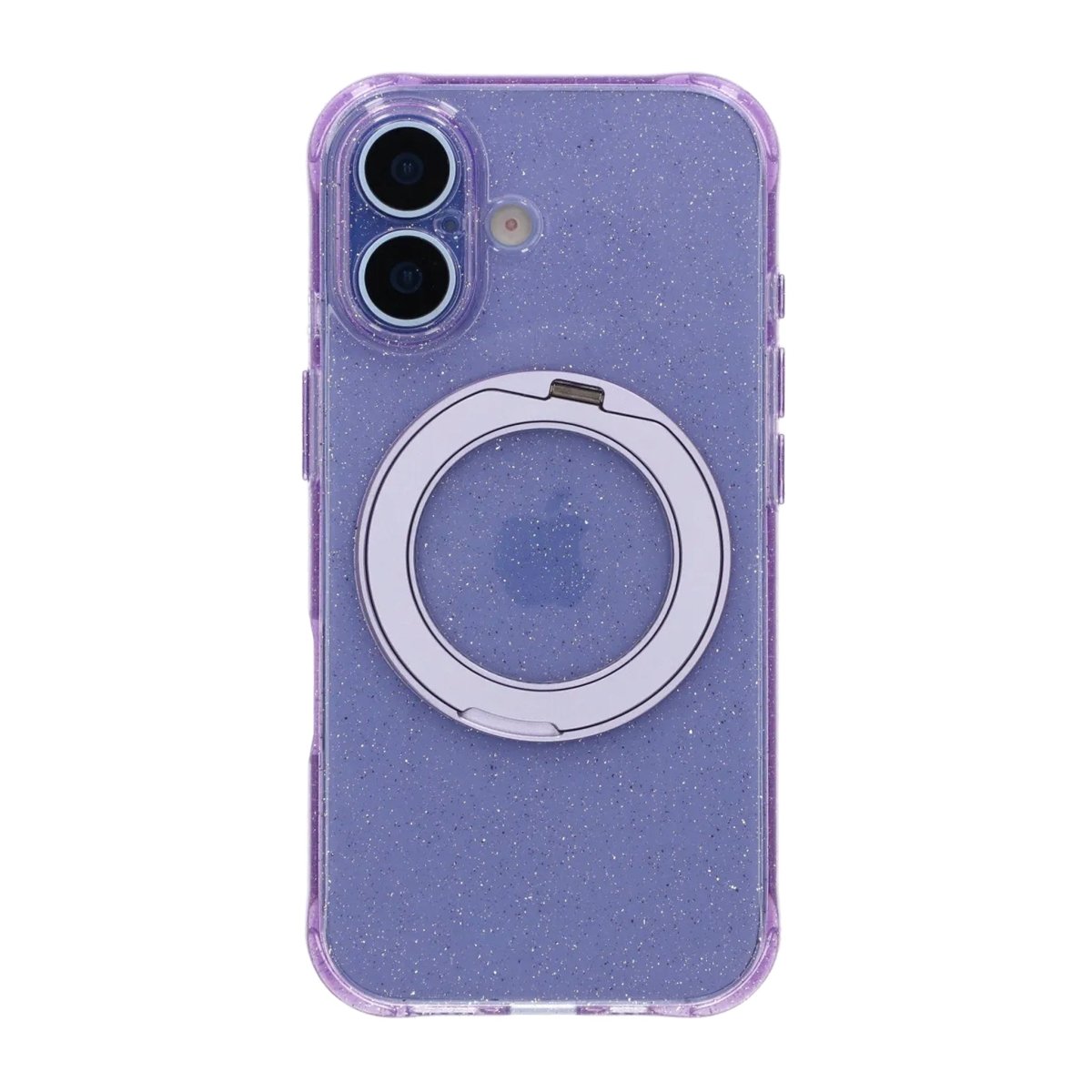 iPhone 17 Kuori Glitter Teline MagSafe Violetti