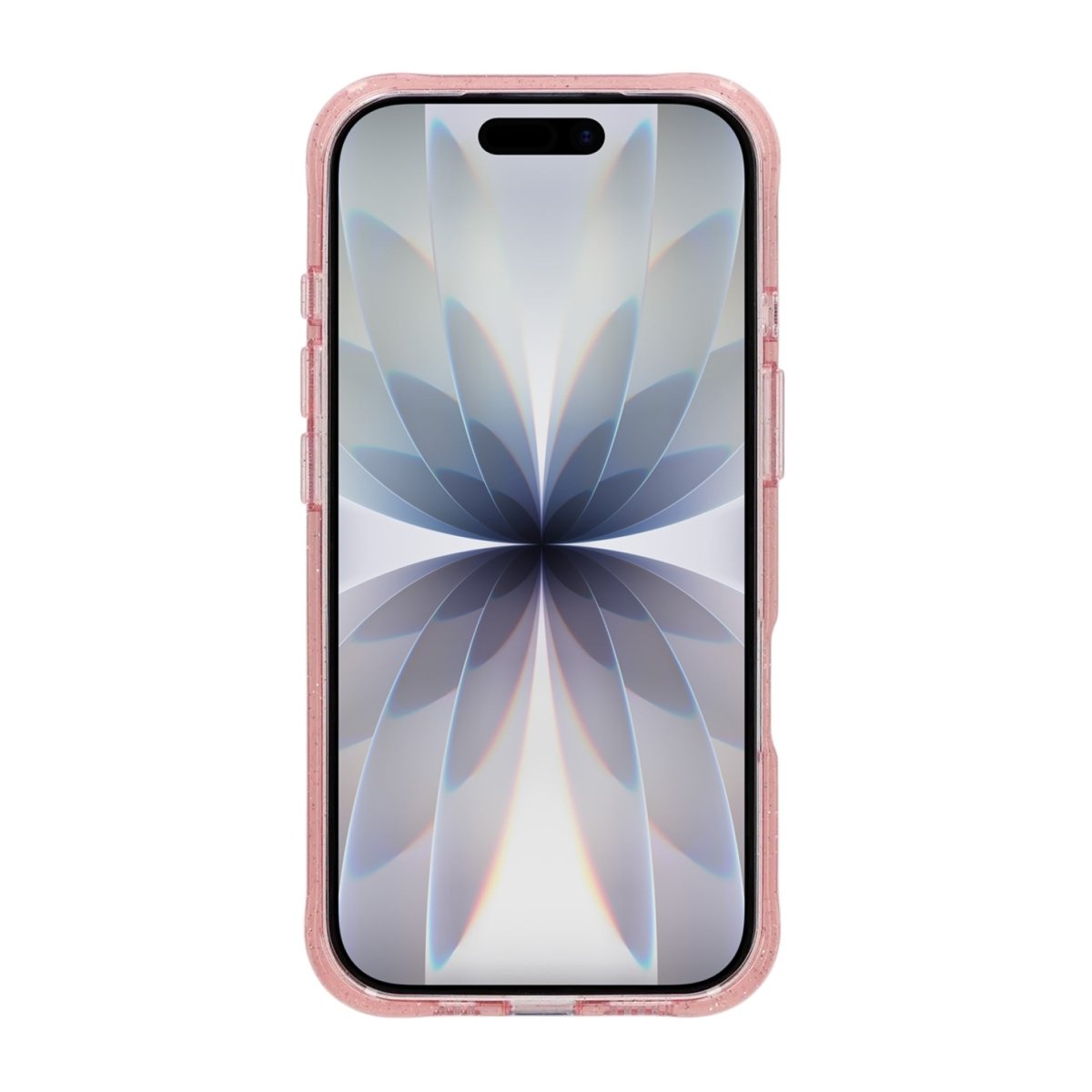 iPhone 17 Kuori Glitter Teline MagSafe Vaaleanpunainen