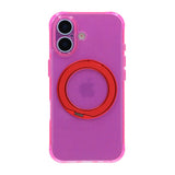 iPhone 17 Kuori Glitter Teline MagSafe Punainen