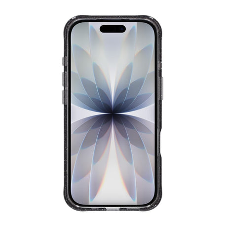 iPhone 17 Kuori Glitter Teline MagSafe Musta