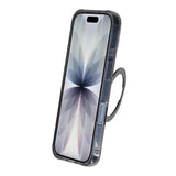 iPhone 17 Kuori Glitter Teline MagSafe Musta