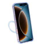 iPhone 17 Pro/iPhone 18 Pro Kuori, glitteriä, teline, MagSafe, Sininen