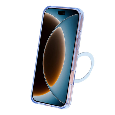iPhone 17 Pro/iPhone 18 Pro Kuori, glitteriä, teline, MagSafe, Sininen