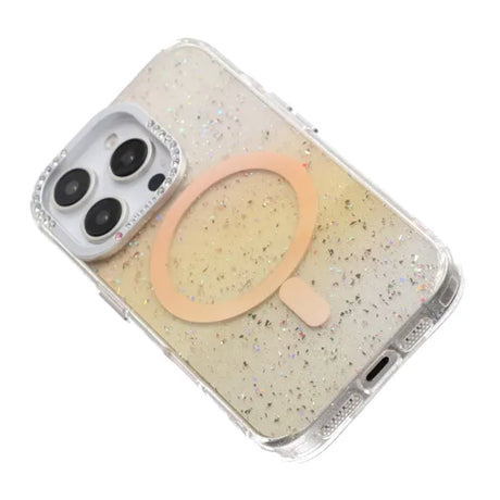 iPhone 16 Pro Kuori Glitter Diamond MagSafe Kulta