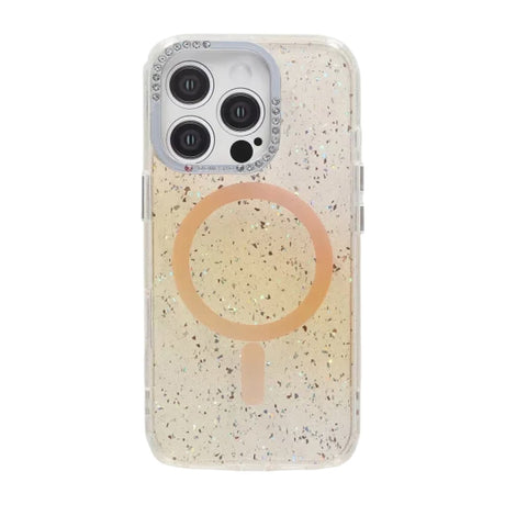 iPhone 16 Pro Max Kuori Glitter Diamond MagSafe Kulta