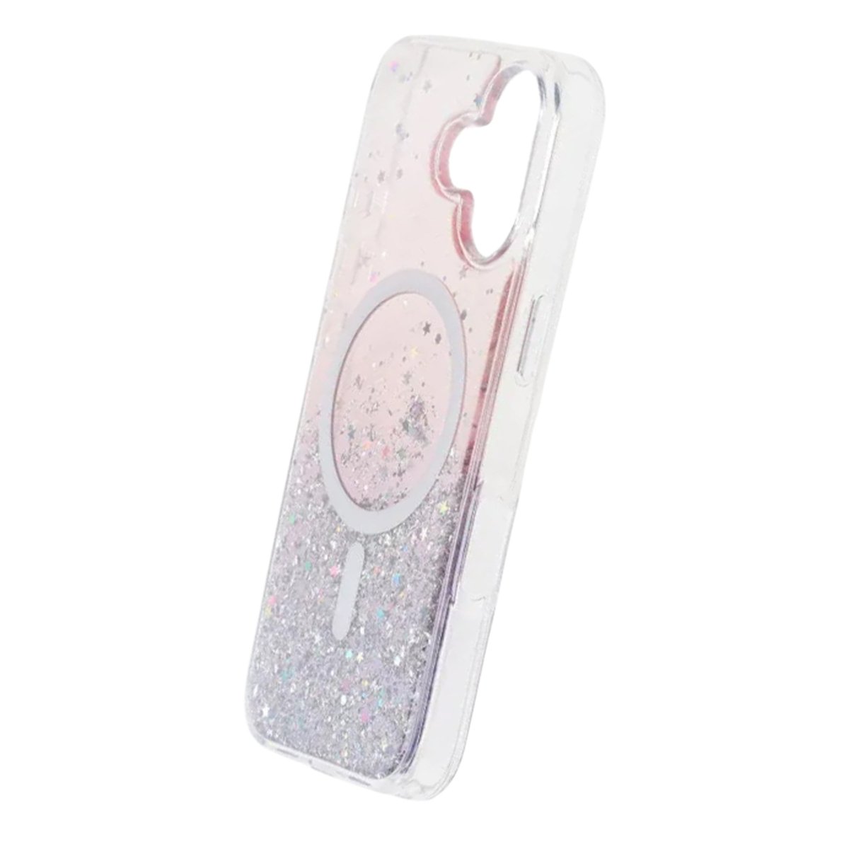 iPhone 17 Kuori Glitter Tähdet MagSafe Violetti