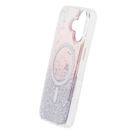 iPhone 17 Kuori Glitter Tähdet MagSafe Violetti