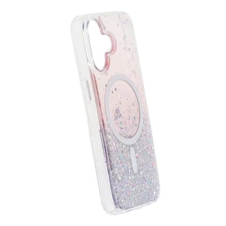 iPhone 17 Kuori Glitter Tähdet MagSafe Violetti