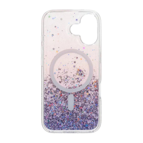 iPhone 17 Kuori Glitter Tähdet MagSafe Violetti