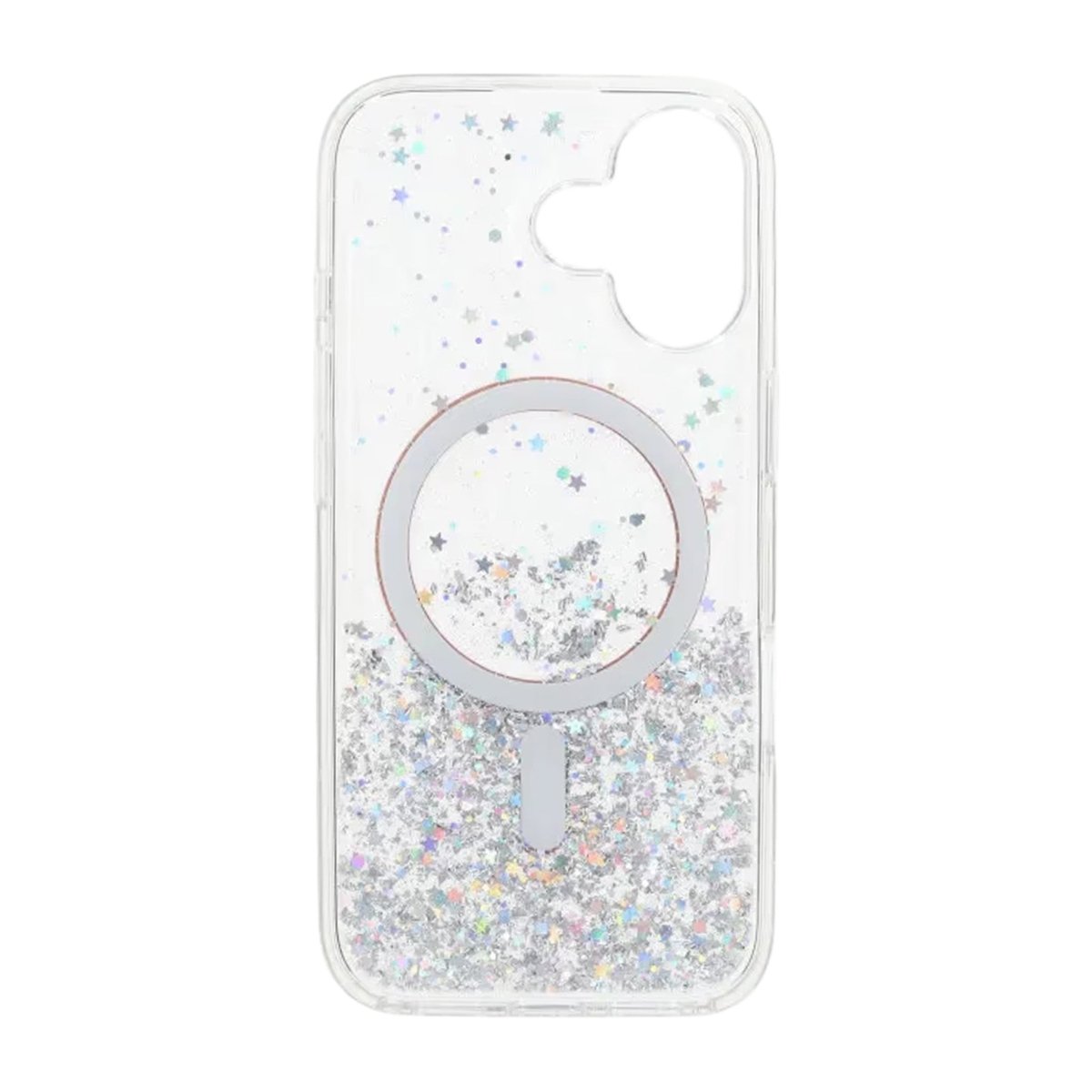 iPhone 17 Kuori Glitter Tähdet MagSafe Oranssi