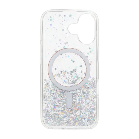 iPhone 17 Kuori Glitter Tähdet MagSafe Oranssi