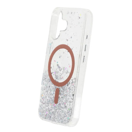 iPhone 17 Kuori Glitter Tähdet MagSafe Oranssi