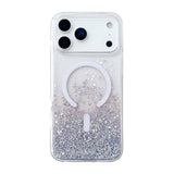iPhone 17 Pro Max Kuori Glitter Tähdet MagSafe Violetti