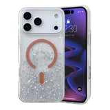 iPhone 17 Pro Kuori Glitter Tähdet MagSafe Oranssi