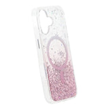 iPhone 17 Kuori Glitter Tähdet MagSafe Vaaleanpunainen