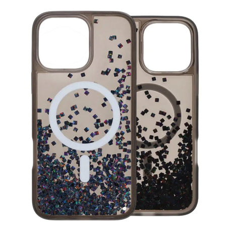 iPhone 16 Pro Max Kuori Diamond Quicksand MagSafe Musta