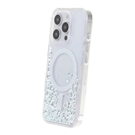 iPhone 16 Pro Kuori Diamond Quicksand MagSafe Valkoinen