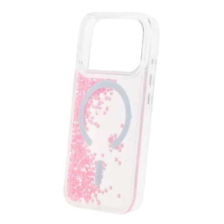 iPhone 17 Pro Kuori Diamond Quicksand MagSafe Vaaleanpunainen