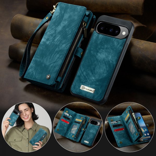 CaseMe Google Pixel 10/Pixel 10 Pro -kotelo 008 Series Irrotettava Kuori Sininen