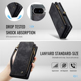 CaseMe Google Pixel 10/Pixel 10 Pro -kotelo 008 Series irrotettava kuori, musta