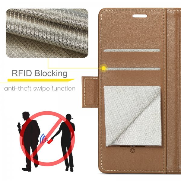 CaseMe Google Pixel 9/9 Pro/Pixel 10/10 Pro Kotelo 023 Series Ruskea