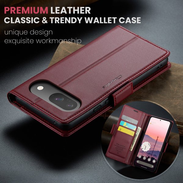 CaseMe Google Pixel 9/9 Pro/Pixel 10/10 Pro Kotelo 023 Series Punainen