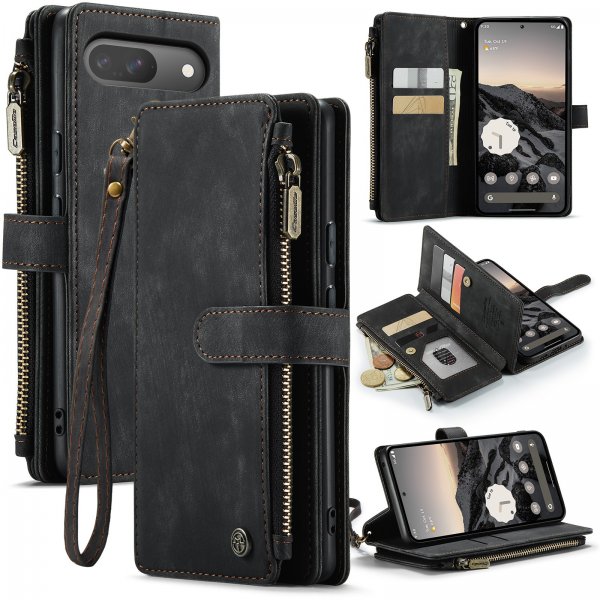 CaseMe Google Pixel 9/9 Pro/Pixel 10/10 Pro Kotelo C30 Series Musta