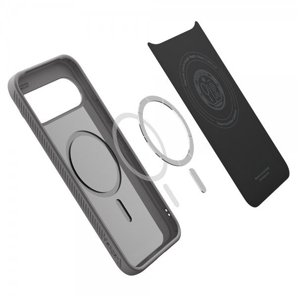 Spigen Google Pixel 10/Pixel 10 Pro Suojakuori Liquid Air MagFit Marble Gray