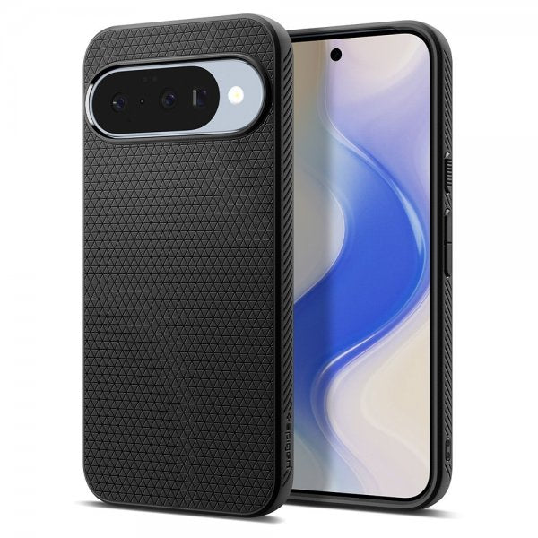 Spigen Google Pixel 10/Pixel 10 Pro Suojakuori Liquid Air Matte Black