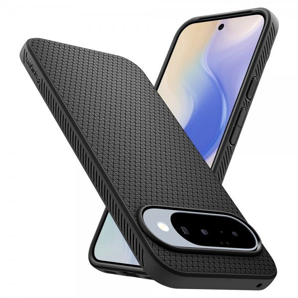 Spigen Google Pixel 10/Pixel 10 Pro Suojakuori Liquid Air Matte Black