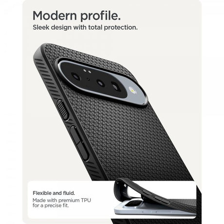 Spigen Google Pixel 10/Pixel 10 Pro Suojakuori Liquid Air Matte Black