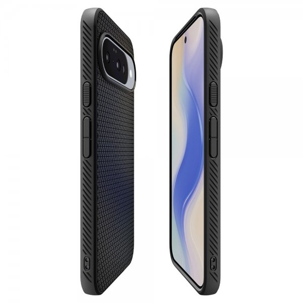 Spigen Google Pixel 10/Pixel 10 Pro Suojakuori Liquid Air Matte Black