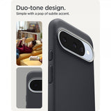 Spigen Google Pixel 10/Pixel 10 Pro -suojakuori Nano Pop MagFit Black Sesame